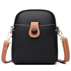 6722 Small Crossbody Bag Leather Cell Phone Purse Lightweight Shoulder Bag